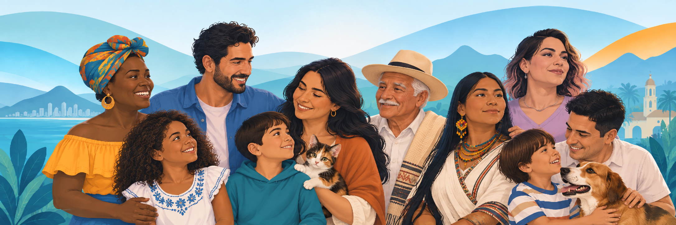 Representación de la diversidad de las familias en Colombia